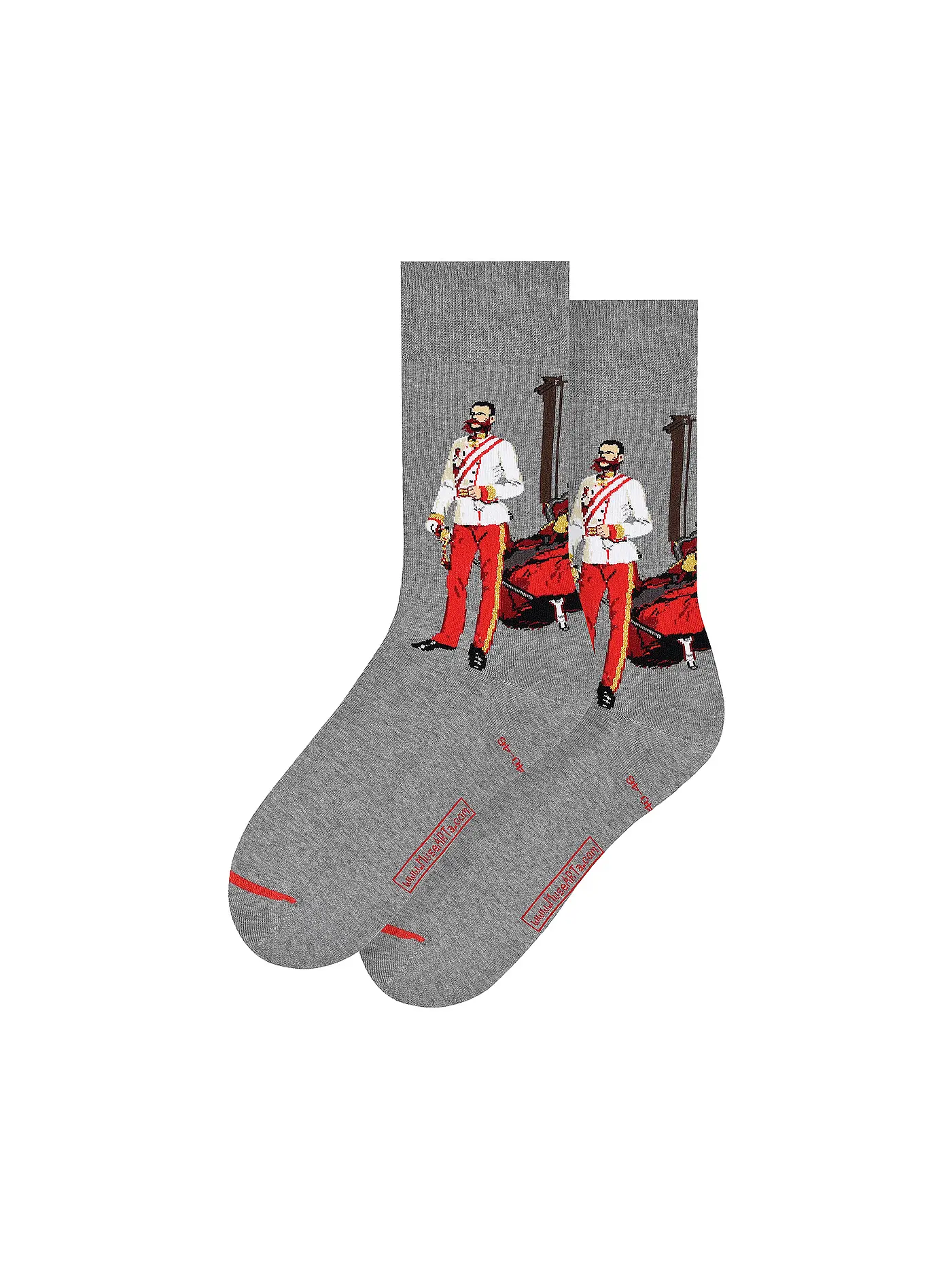 MUSEARTA | Herren Socken KAISER FRANZ JOSEF grey-multi (40-46) | 